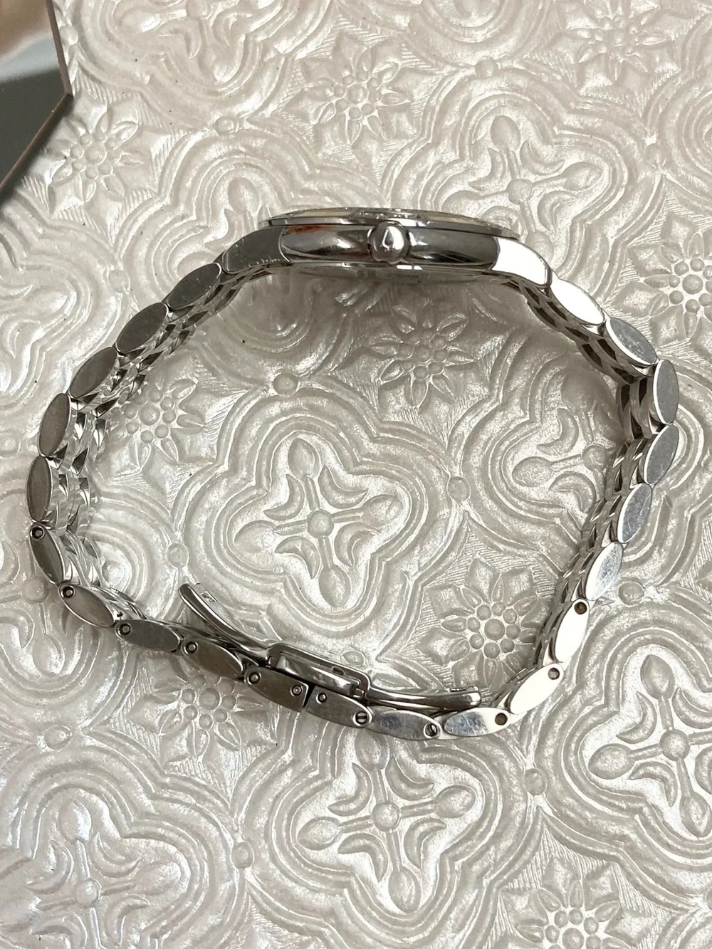 Bulova Accutron Pemberton Swiss Made Diamond Accented Bezel Dial Stainless Watch